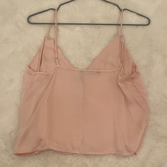 Brandy Melville pink button up tank top - Picture 2 of 2